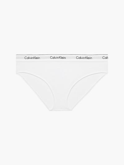 Calvin Klein Underwear HU146943 | Calvin Klein Modern Cotton Plus Size Női Bikini Alsó Fehér